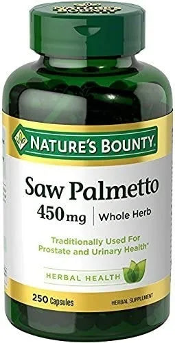 Saw Palmetto Premium 540 mg – Prostate, Hair & Urinary Tract Health – 250 Natural Capsules